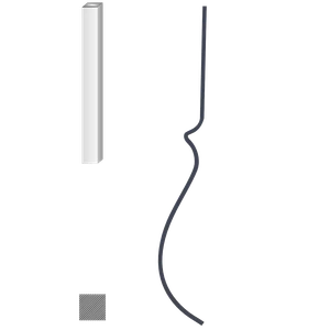 Tyč 12 x 12 mm, 1000 x 220 mm - slide 0