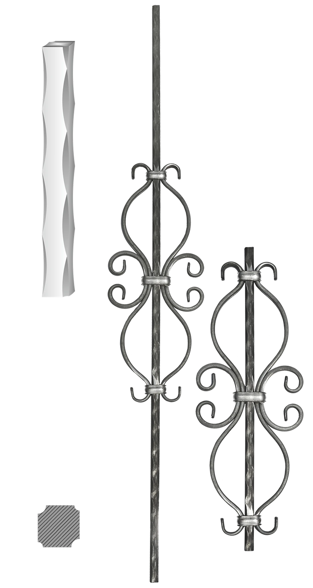 Tyč 12 x 12 mm, 155 x 1000 mm