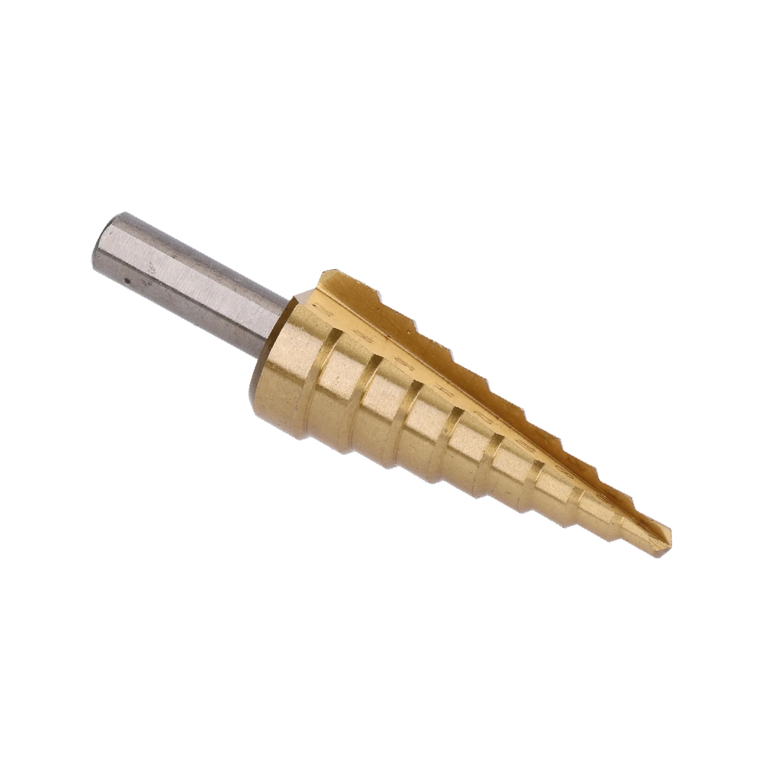 Stupňovitý kuželový vrták HSS 4341 TiN 4 - 20 mm