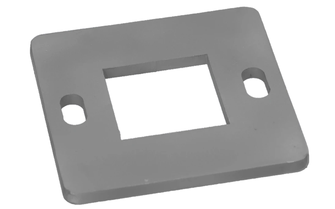 Kotviaca platňa 90 x 90 x 4 mm, brúsená nerez AISI 304