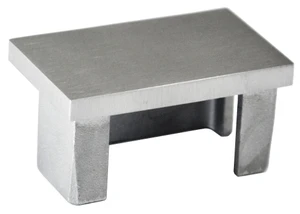 Ukončení na jekl 50 x 30 mm, broušená nerez AISI 304 - slide 0