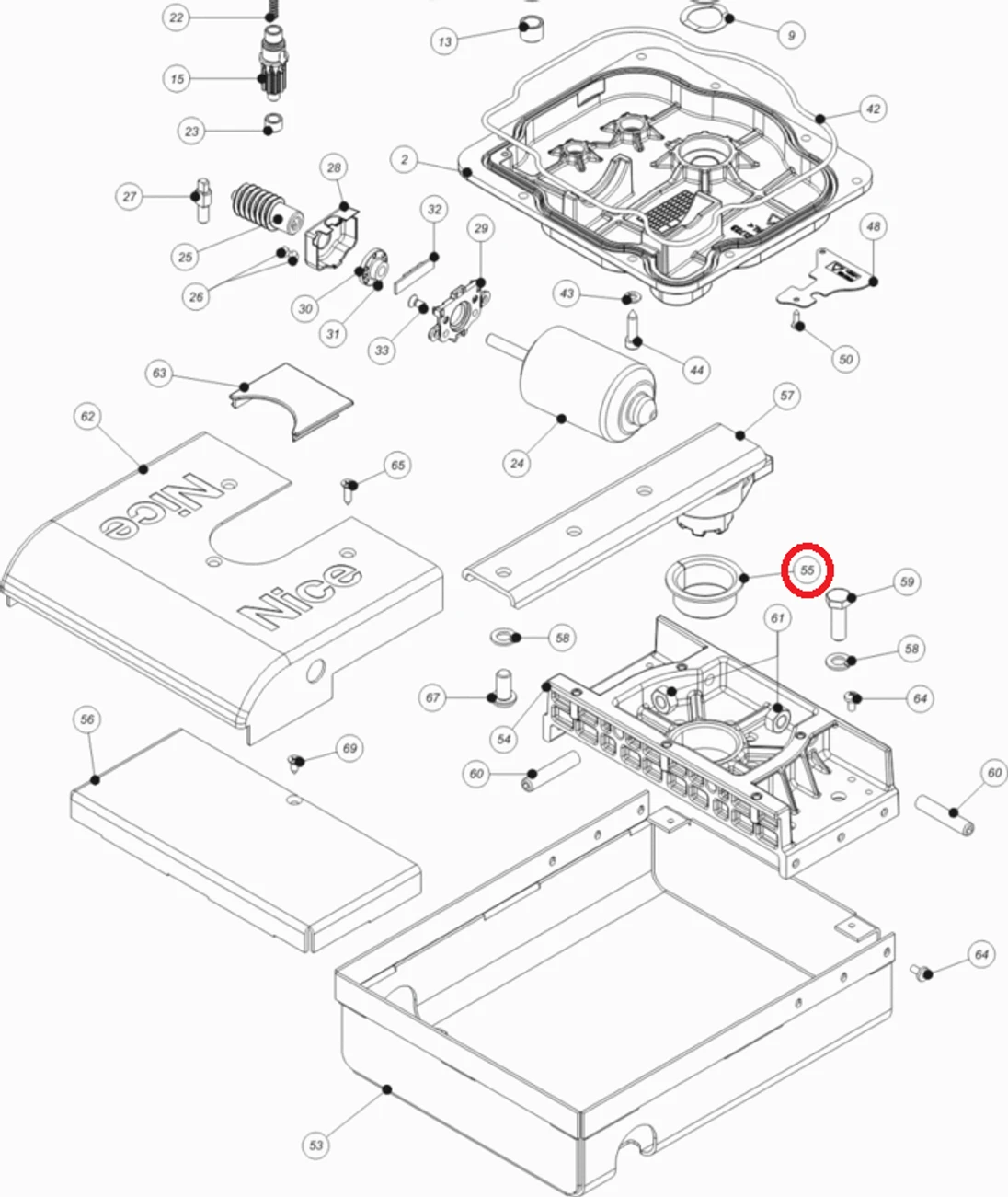PMCBR1736.4630 pouzdro 40x44 H-20 pro XMETRO