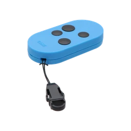 Vysielač 4-kanálový, 433 MHz, pevný kód, modrý