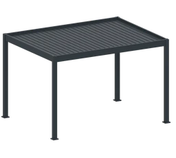 Bioklimatická pergola, hliníková 3 x 4 m, volně stojící