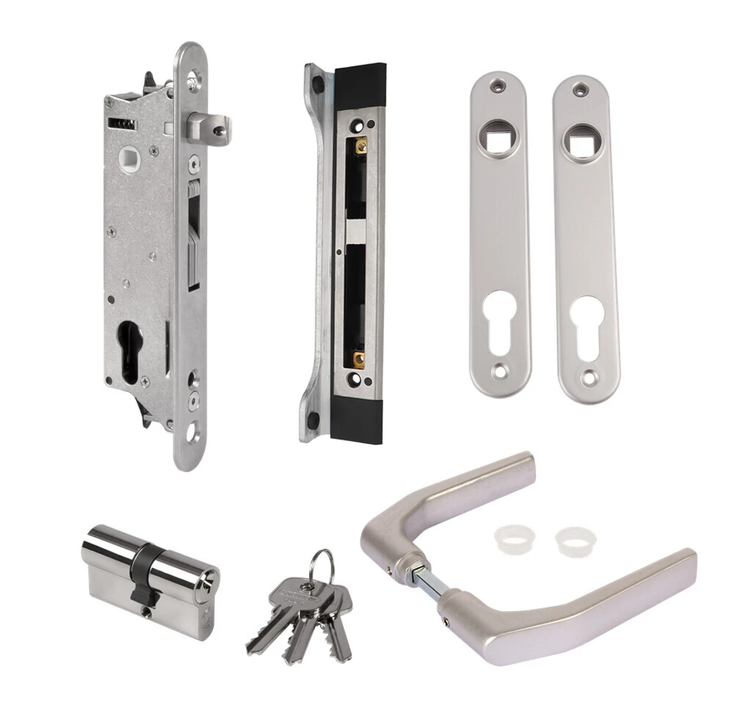 Sada na zamykanie krídlovej bránky, pre profil 50 x 40 mm