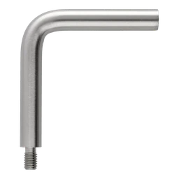 Úhelník 90°, M8/M6, ø 12 mm, L = 75 mm, broušená AISI 304