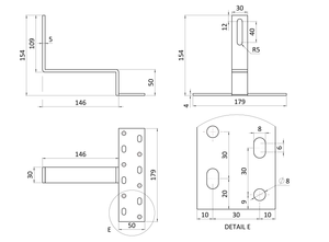 Strešný hák navrhnutý pre zakrivené krytiny, nerez A2 - slide 2