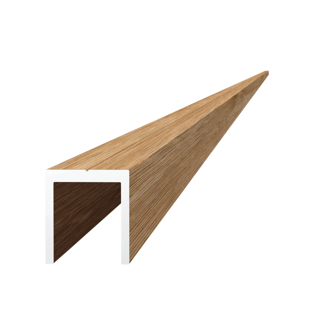 U profil 20,5 x 22 x 6000 mm, hliník štruktúra BUK