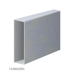 Poškozený uzavřený profil 80x20x1,2mm, zinkovaný DX51D+Z100, hladký L=6000mm, cena za kus