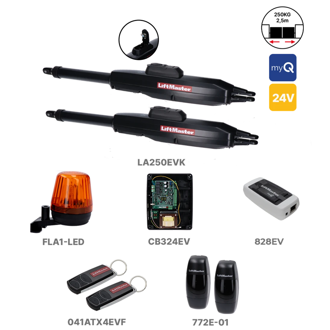 LiftMaster LA250EVK-03 s myQ rozhraním 828EV
