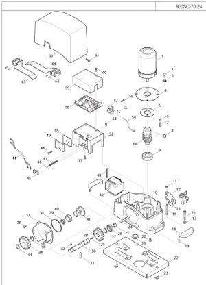 999COPE002A00 Kryt plastový, šedý bez led světla pro SUN 4224/7224 - slide 1