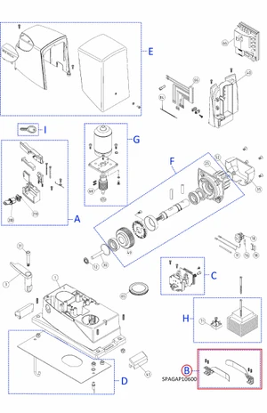 SPGAP10600 Mechanické dorazy pre NICE, pravý+ľavý - slide 0