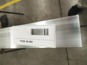 poškozený profil na výplň 108x16x6000mm, materiál EN AW-6060 T66, přírodní hliník bez povrchové úpravy, cena za KUS - slide 0