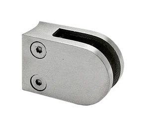 Svorka skla/plechu na trubku ø 42,4 mm, broušená AISI 304 - slide 0