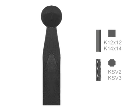 Tyč s kovanou špicí typu K4