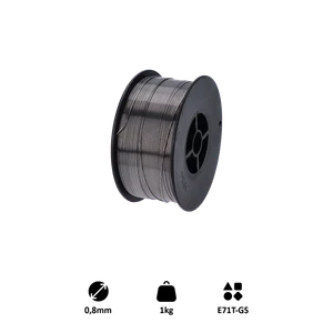 Drát svařovací FLUX-0.8mm, 1kg, Metoda: MIG(Flux/FCAW) - slide 0