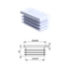 Krytka plastová 20 x 40 mm