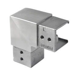 Prechod koleno 90°, lepený spoj, brúsená nerez AISI 304