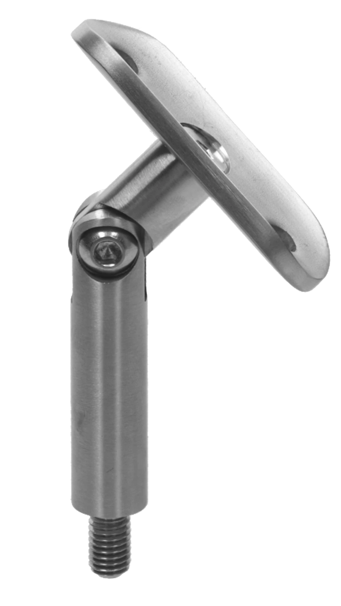 Držák madla ø 42,4 mm s kloubem, M8, broušená AISI 304