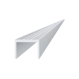 U profil 29 x 22 x 6000 mm, hliník, bez povrchovej úpravy