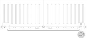 SUN KIT pro protichůdné posuvné brány do 400 + 400kg - slide 2