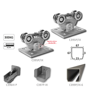 PICCOLO samonos do 300 kg/4,5 m, profil 67 x 67 x 3 mm - slide 1