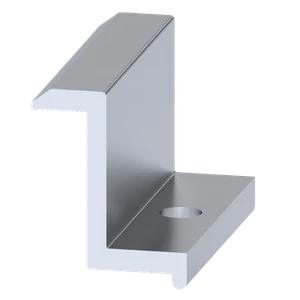 Koncová svorka na upevnenie solárnych panelov, H = 35 mm - slide 0