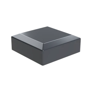 Vnější krytka 100 x 100 mm, plastová PE, antracit - slide 1