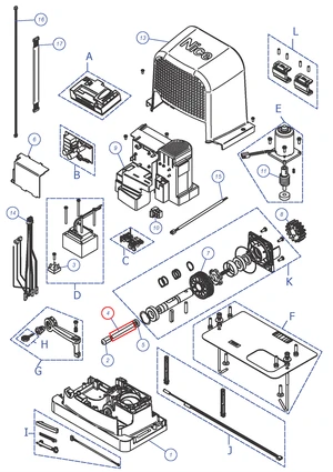 PD2189A0001 Hriadeľ  odblokovacia RO600, RBS - slide 0