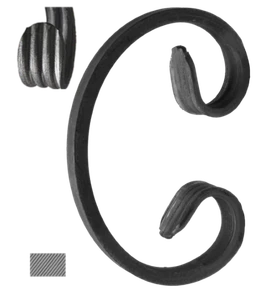 Céčko 110 x 70 mm, 12 x 6 mm, hladké, široké rozkutie