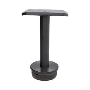 Držiak madla pevný na trubku ø 42,4 mm, PVD - čierna - slide 0