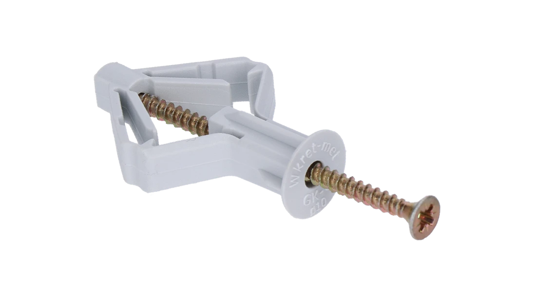 Hmoždinka rozperná do sadrokartónu so skrutkou