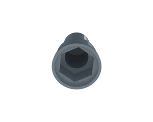 Krytka plastová na matice a skrutky M16, predĺžená, sivá - slide 1