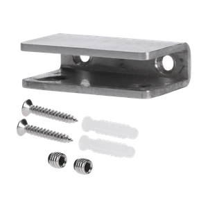 Držák police pro sklo 8 - 10 mm, broušená nerez AISI 304 - slide 1