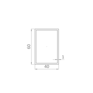 Al jokel 60 x 40 x 1 x 6000 mm, lak so štruktúrou ORECH - slide 1