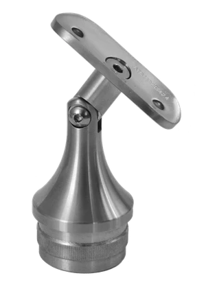 Držiak madla s kĺbom na trubku ø 42,4 mm, brúsená AISI 304 - slide 0