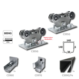 GRANDE samonos do 800 kg, profil 140 x 140 x 6000 mm
