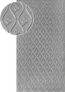Plech pozinkovaný, 2000 x 1000 x 1,2 mm, 3D vzor listy