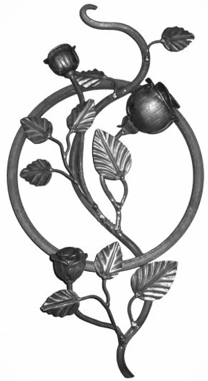 Ornament ruža 500 x 280 mm, 12 x 12 mm - slide 0