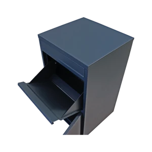 Box na balíky s prepadovou lištou, H = 720 mm, RAL 7016 - slide 2