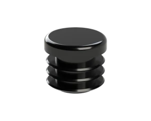 Vnitřní krytka kulatá ø 20 mm, plastová, černá - slide 1