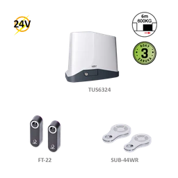 900KTUS6324KS TURBO S KIT pro posuvné brány do 600kg, 24V