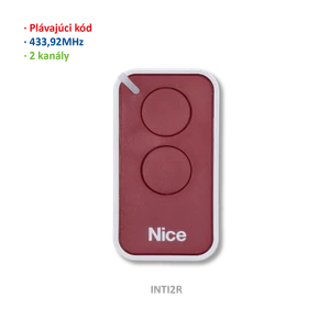 Vysielač ERA 2-kanálový, 433 MHz, plávajúci kód, červený - slide 1