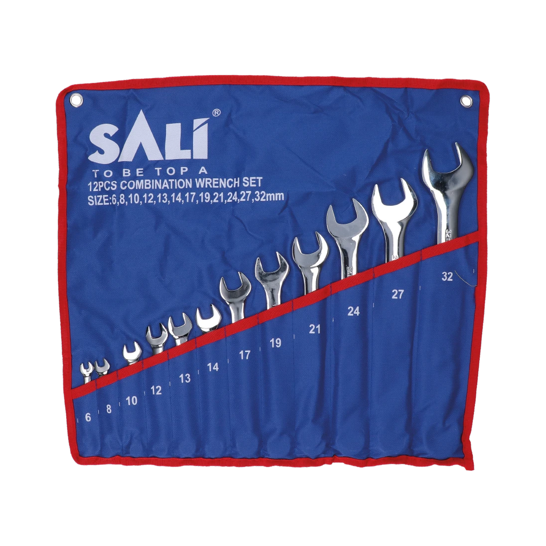 Sada plochých kľúčov, 6 - 32 mm, 12 ks, 40Cr-V