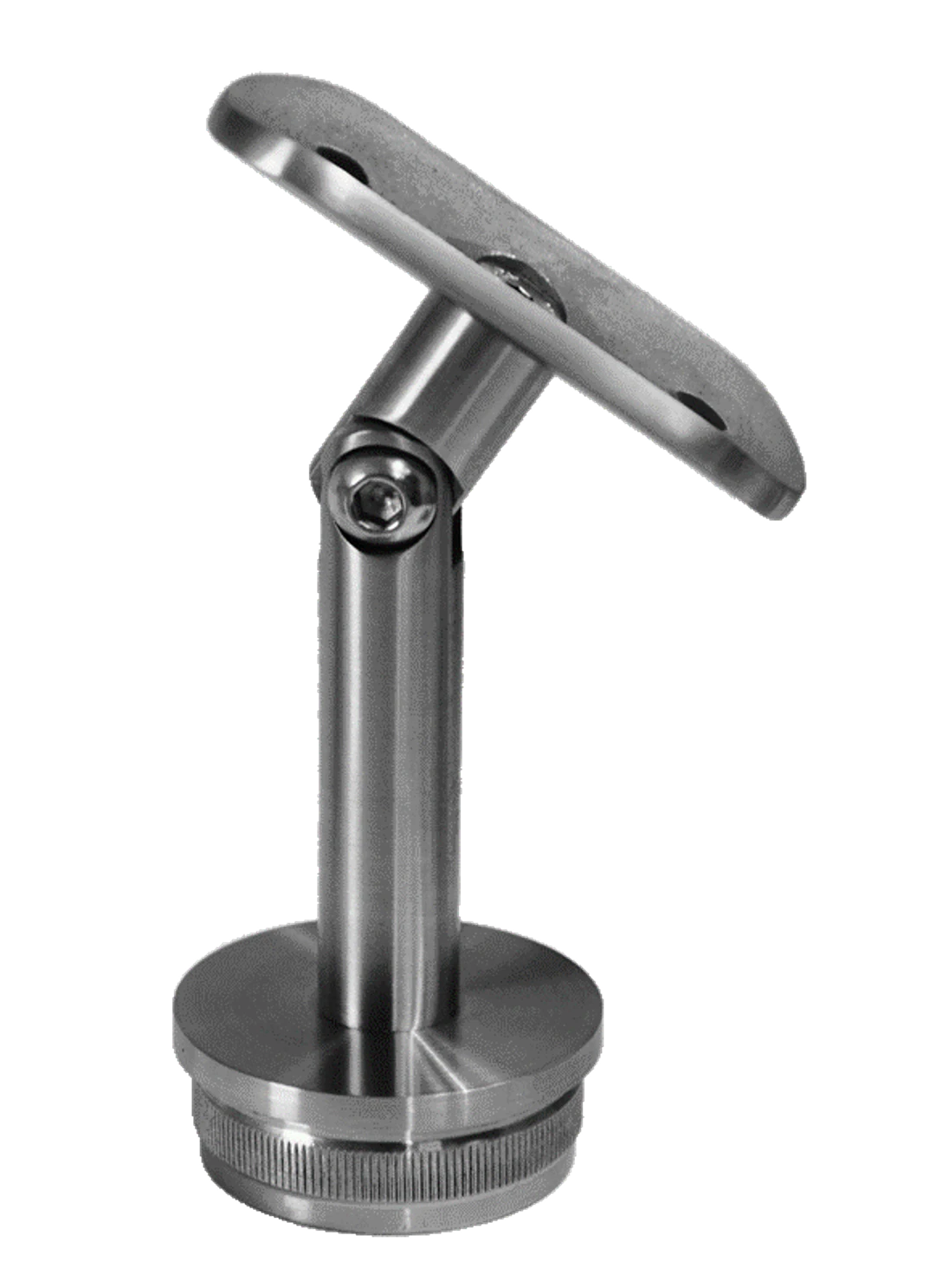 Držiak madla s kĺbom na trubku ø 42,4 mm, brúsená AISI 304