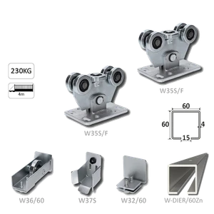 Samonos do 230 kg, dierovaný profil 60 x 60 x 6000 mm, Zn - slide 0