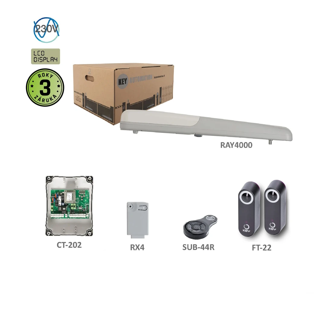 RAY42-KIT pre jednokrídlovú bránu do 4 m/krídlo