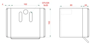 Samonos do 400 kg/5 m, profil 80 x 80 x 5 mm, Fe - slide 4