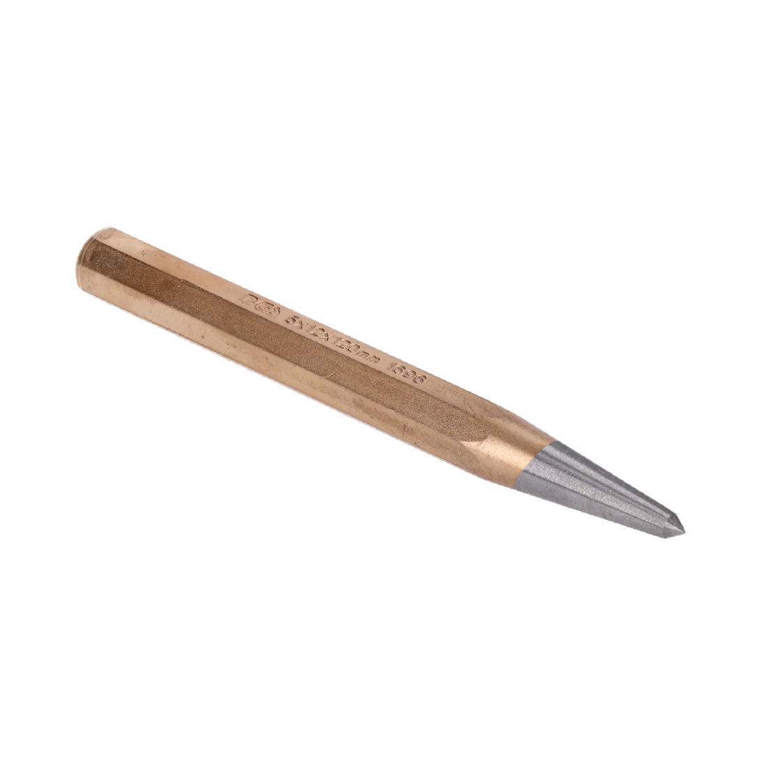 Důlčík 5mm, tvrzený, lakovaný, 5 x 12 x 120 mm