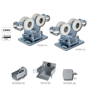 Samonos do 230 kg/4,2 m, bez profilu, hliník - slide 1
